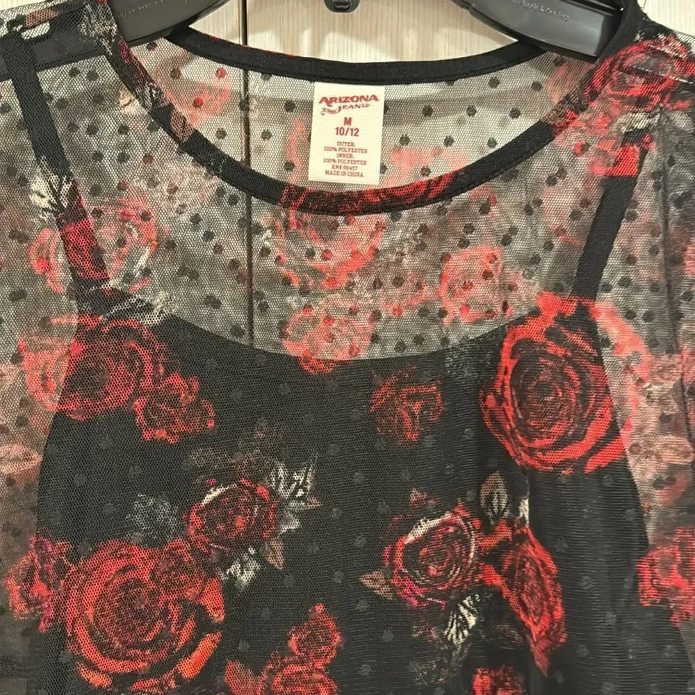 Flower double layer top